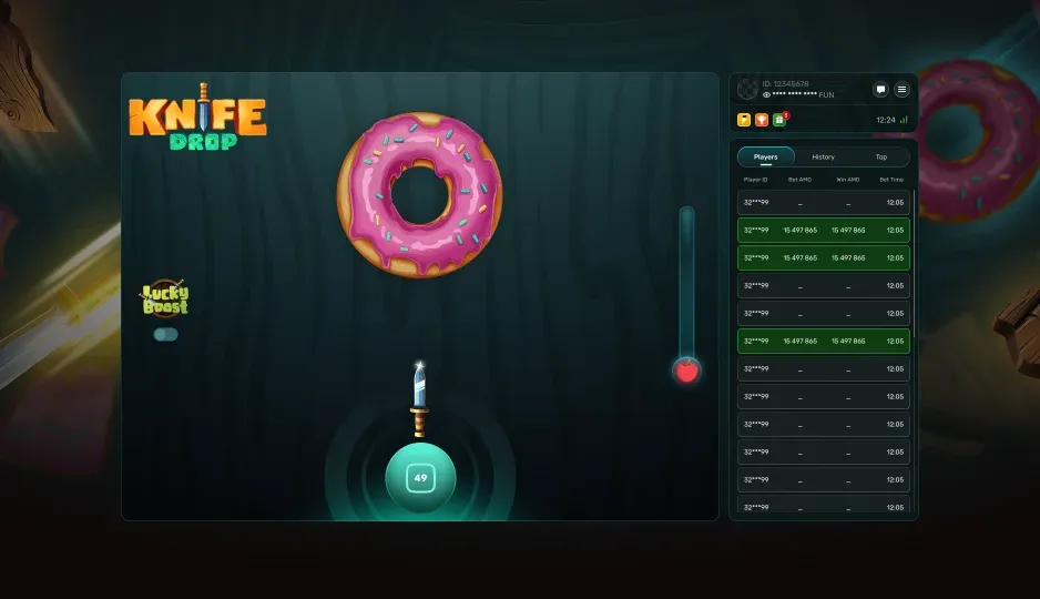 Demo knife drop